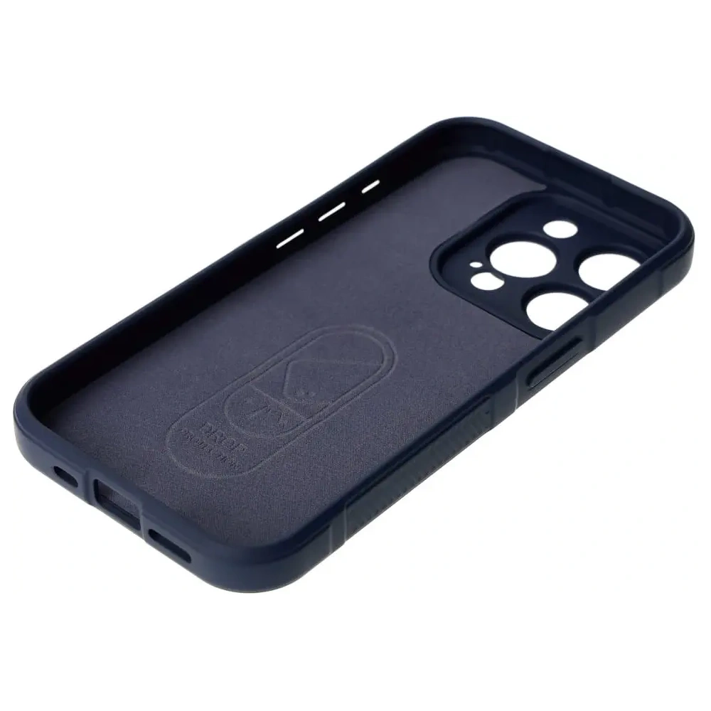 Pancerne etui Bizon Case Tur do Apple iPhone 15 Pro granatowe