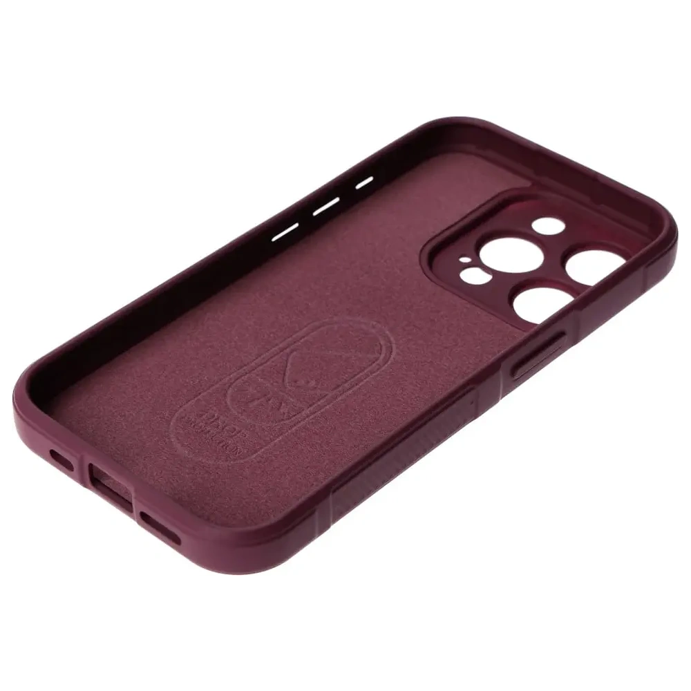 Pancerne etui Bizon Case Tur do Apple iPhone 15 Pro ciemnofioletowe