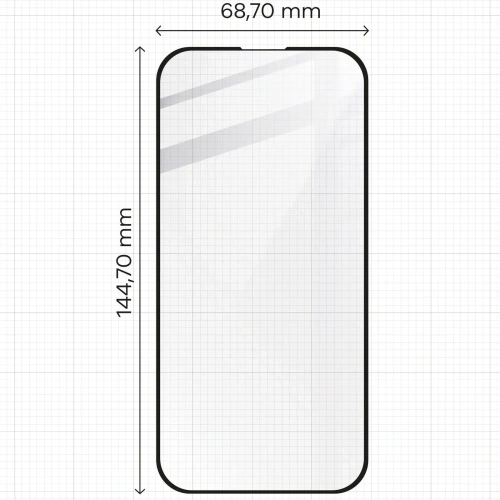 Buy Bizon Glass Edge 2 Apple iPhone 15 / 16 black - BIZ3095 - {ean13} - Home Screen Store Europe