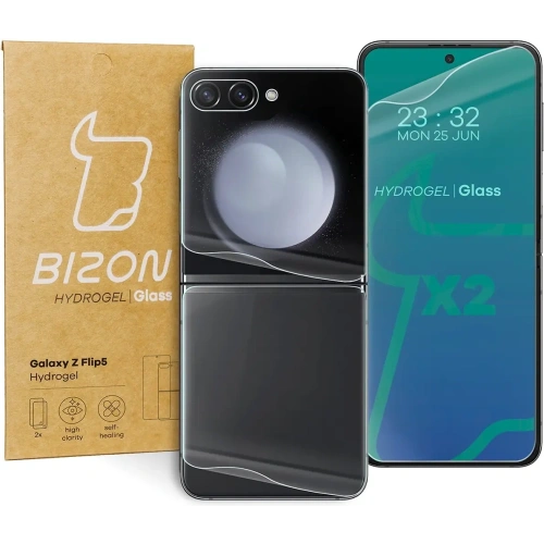 Kup Folie hydrogelové na zadní a přední stranu Bizon Glass Hydrogel Samsung Galaxy Z Flip5 - BIZ3099 - {ean13} - Sklep Home Screen