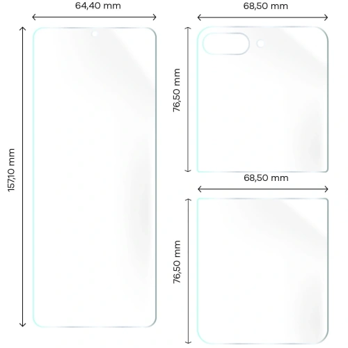 Kup Folia hydrożelowa na tył i przód Bizon Glass Hydrogel Samsung Galaxy Z Flip5 - BIZ3099 - {ean13} - Sklep Home Screen