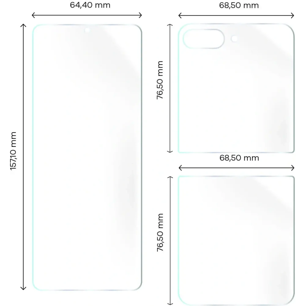 Folia hydrożelowa na tył i przód Bizon Glass Hydrogel Samsung Galaxy Z Flip5