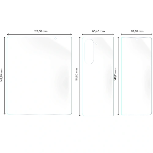 Kup Fólie hydrogelová na zadní a přední část Bizon Glass Hydrogel Samsung Galaxy Z Fold5 - BIZ3100 - {ean13} - Sklep Home Screen