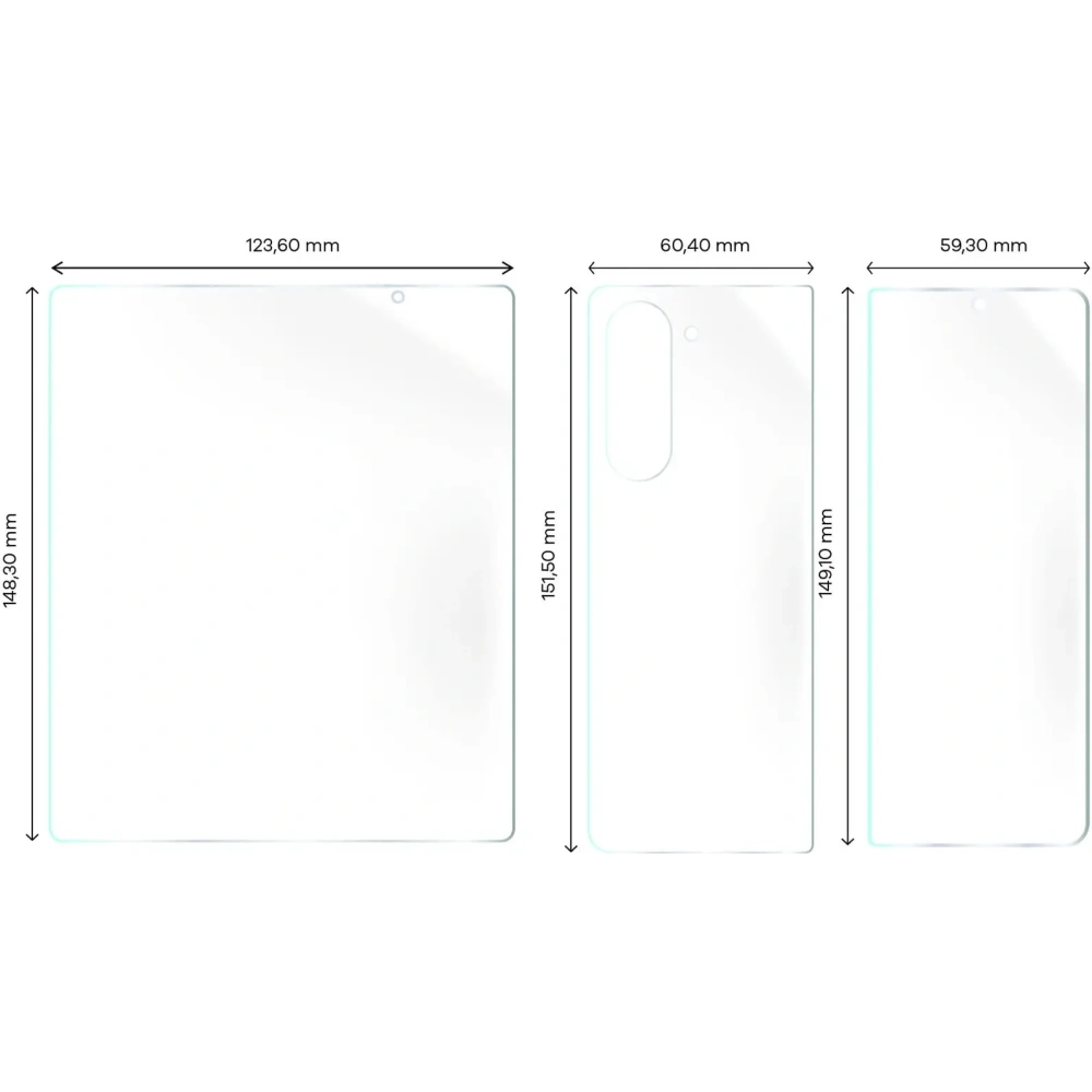 Folia hydrożelowa na tył i przód Bizon Glass Hydrogel Samsung Galaxy Z Fold5