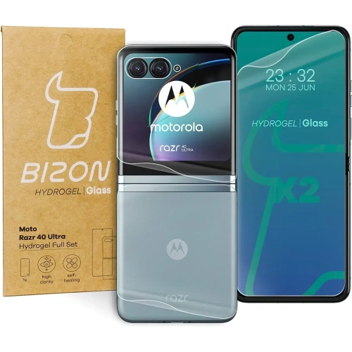 Kup Folia hydrożelowa na tył i przód Bizon Glass Hydrogel Motorola Razr 40 Ultra - BIZ3101 - {ean13} - Sklep Home Screen