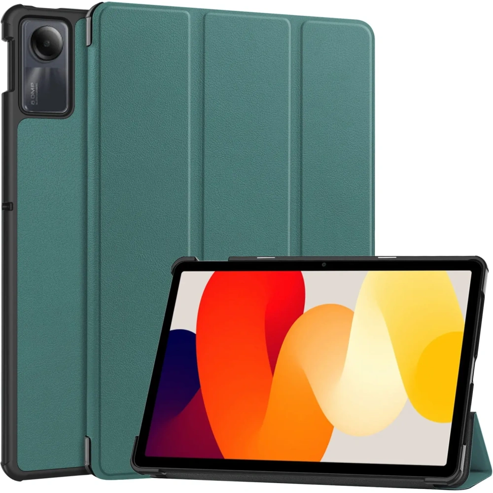 Etui Bizon Case Tab Croc do Xiaomi Redmi Pad SE ciemnozielone