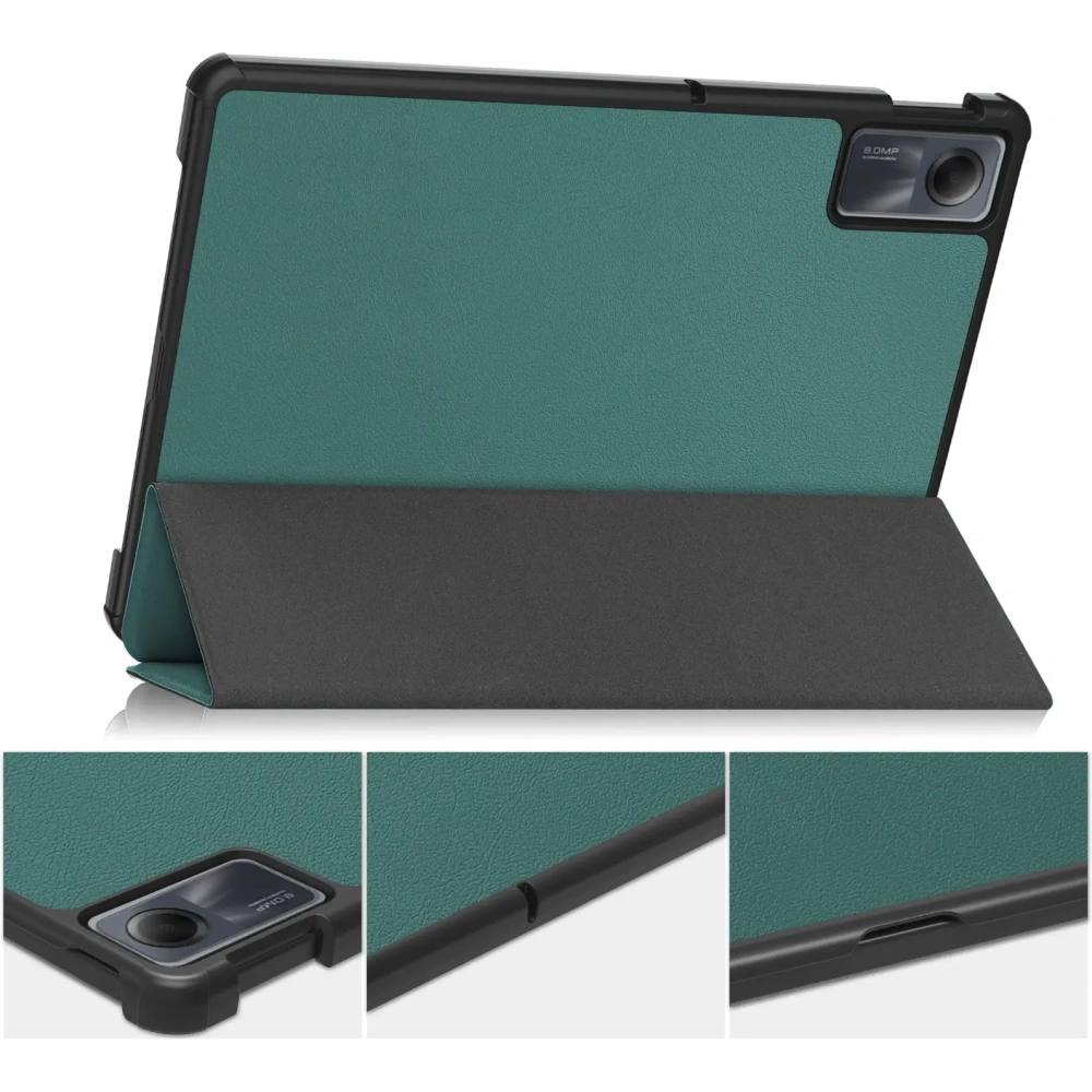 Etui Bizon Case Tab Croc do Xiaomi Redmi Pad SE ciemnozielone