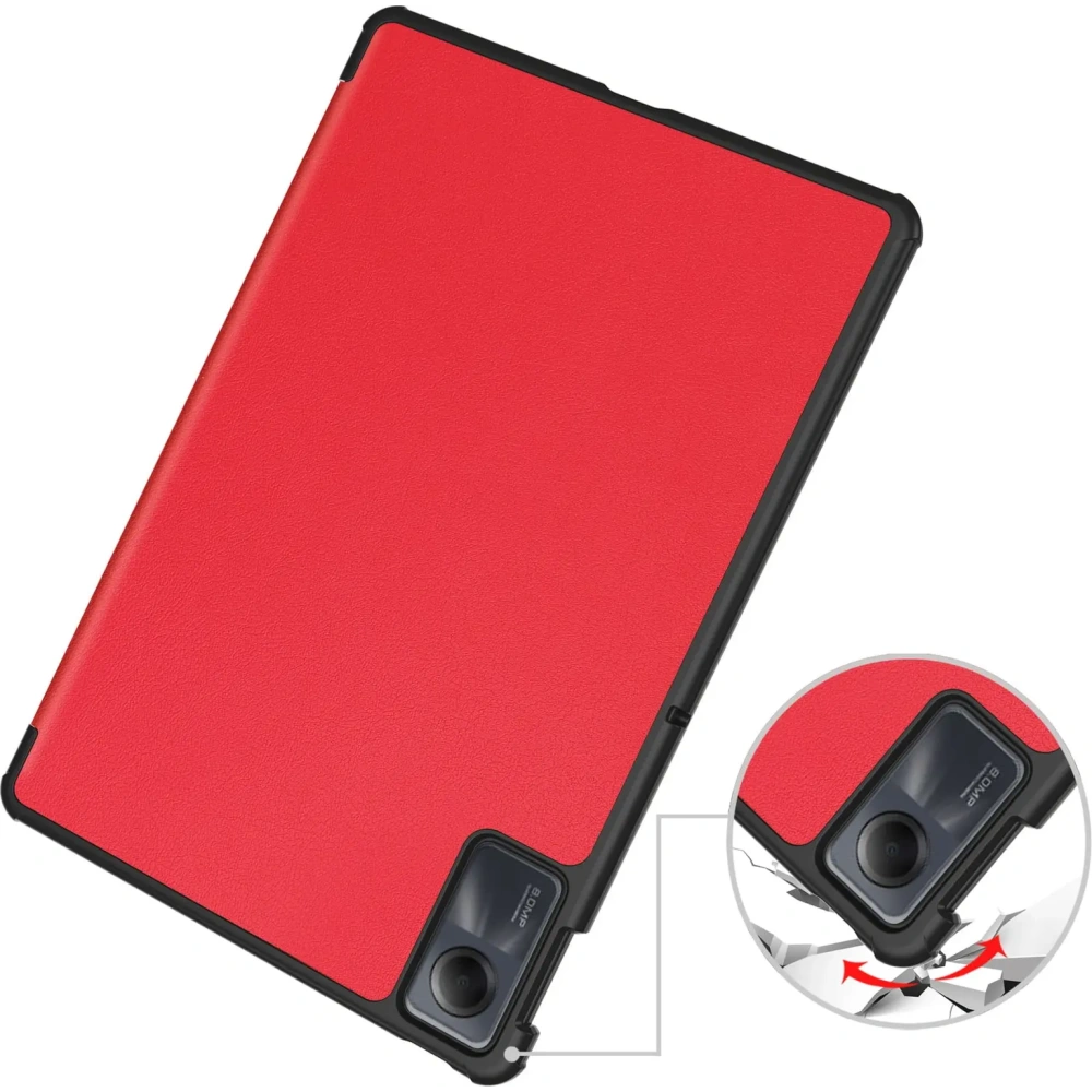 Etui Bizon Case Tab Croc do Xiaomi Redmi Pad SE czerwone