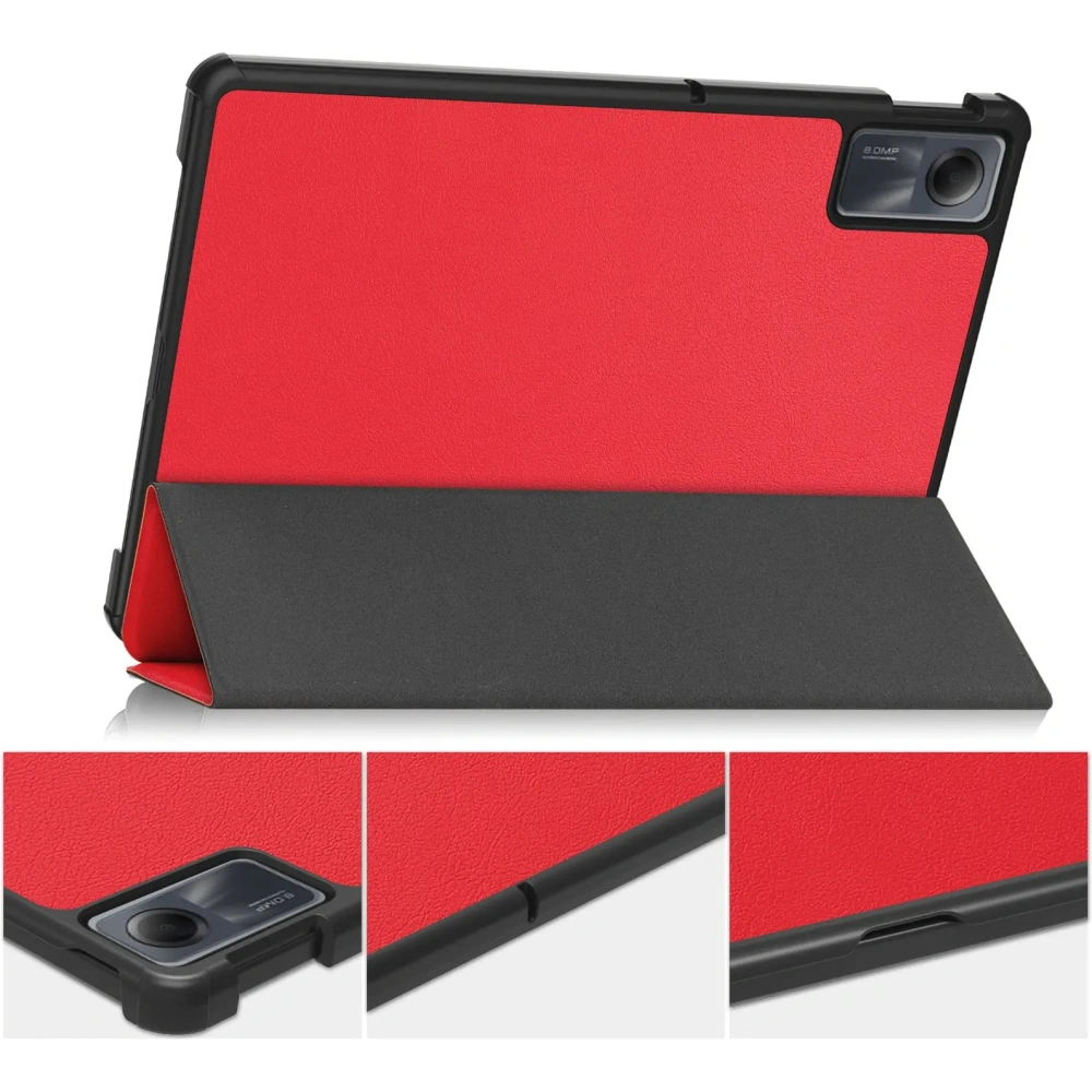 Etui Bizon Case Tab Croc do Xiaomi Redmi Pad SE czerwone