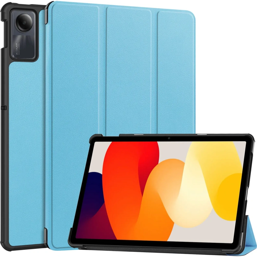 Etui Bizon Case Tab Croc do Xiaomi Redmi Pad SE błękitne
