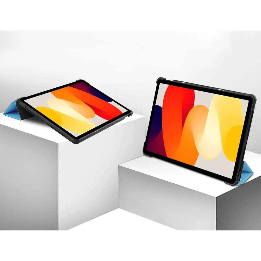 Etui Bizon Case Tab Croc do Xiaomi Redmi Pad SE błękitne