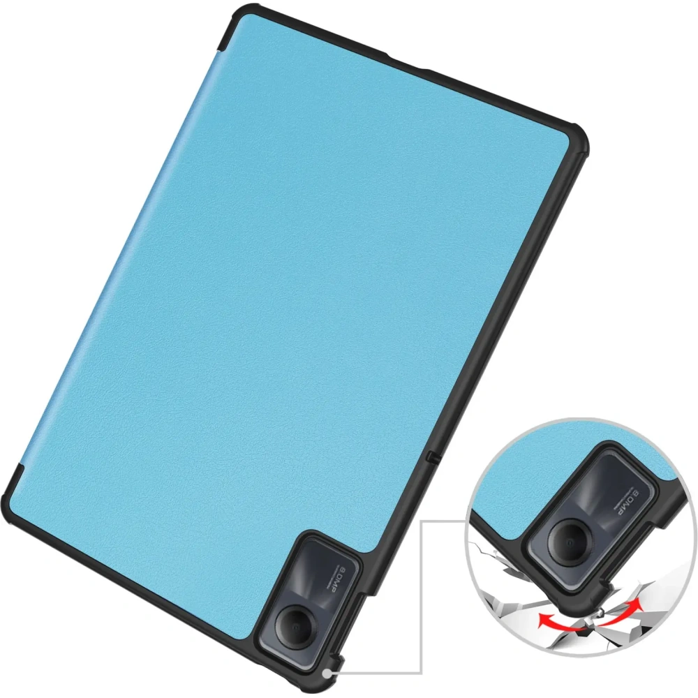 Etui Bizon Case Tab Croc do Xiaomi Redmi Pad SE błękitne