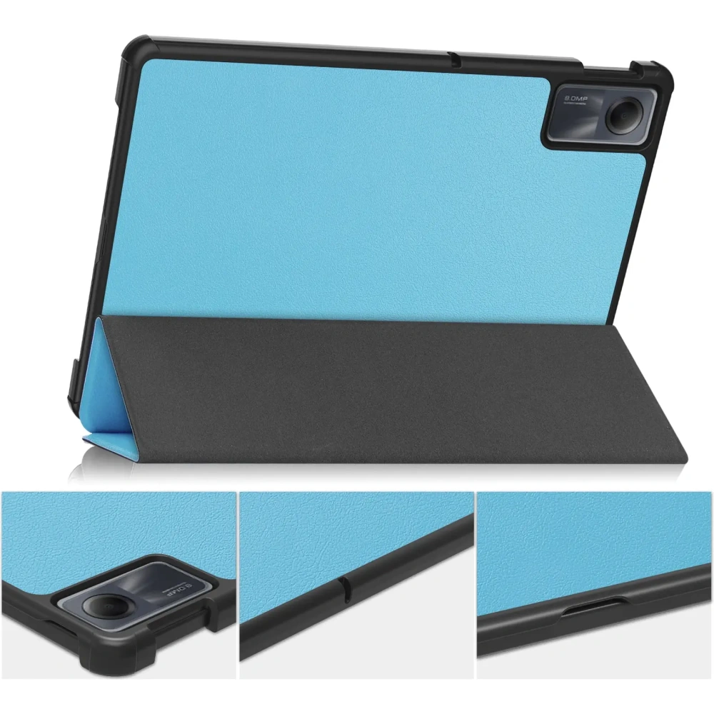 Etui Bizon Case Tab Croc do Xiaomi Redmi Pad SE błękitne