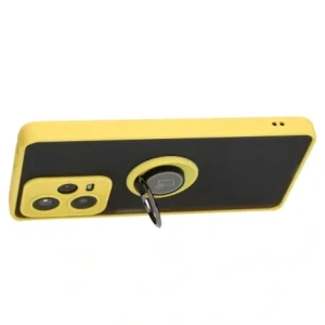 Kup Etui s držákem na prst Bizon Case Hybrid Ring pro Xiaomi Redmi Note 12 Pro+ 5G kouřové s žlutým rámem - BIZ3112 - {ean13} - Sklep Home Screen