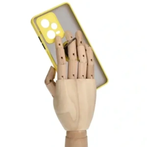 Kup Etui s držákem na prst Bizon Case Hybrid Ring pro Xiaomi Redmi Note 12 Pro+ 5G kouřové s žlutým rámem - BIZ3112 - {ean13} - Sklep Home Screen