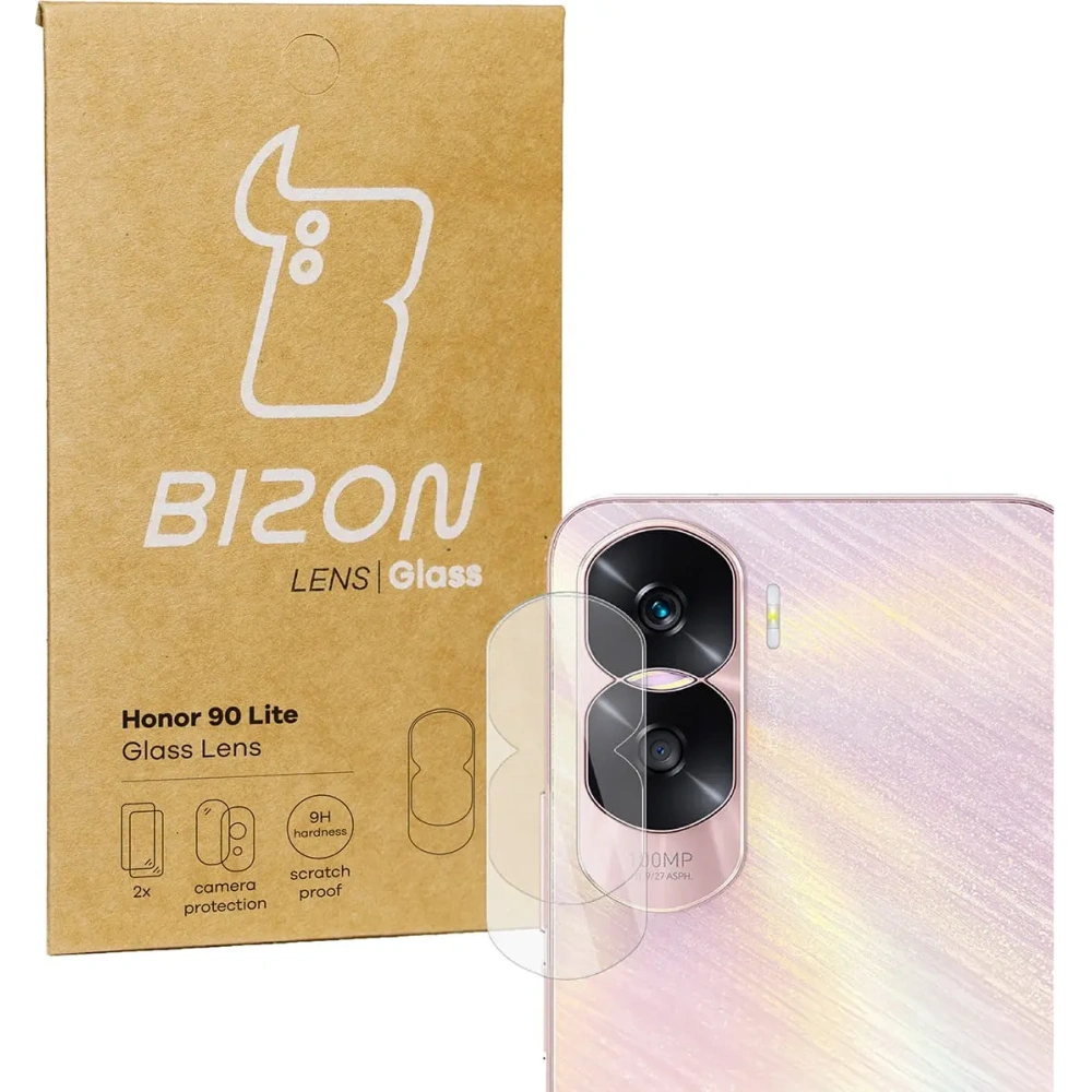 Szkło na aparat Bizon Glass Lens do Honor 90 Lite [2 PACK]