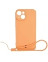 Etui Bizon Case Silicone do Apple iPhone 15 pomarańczowe