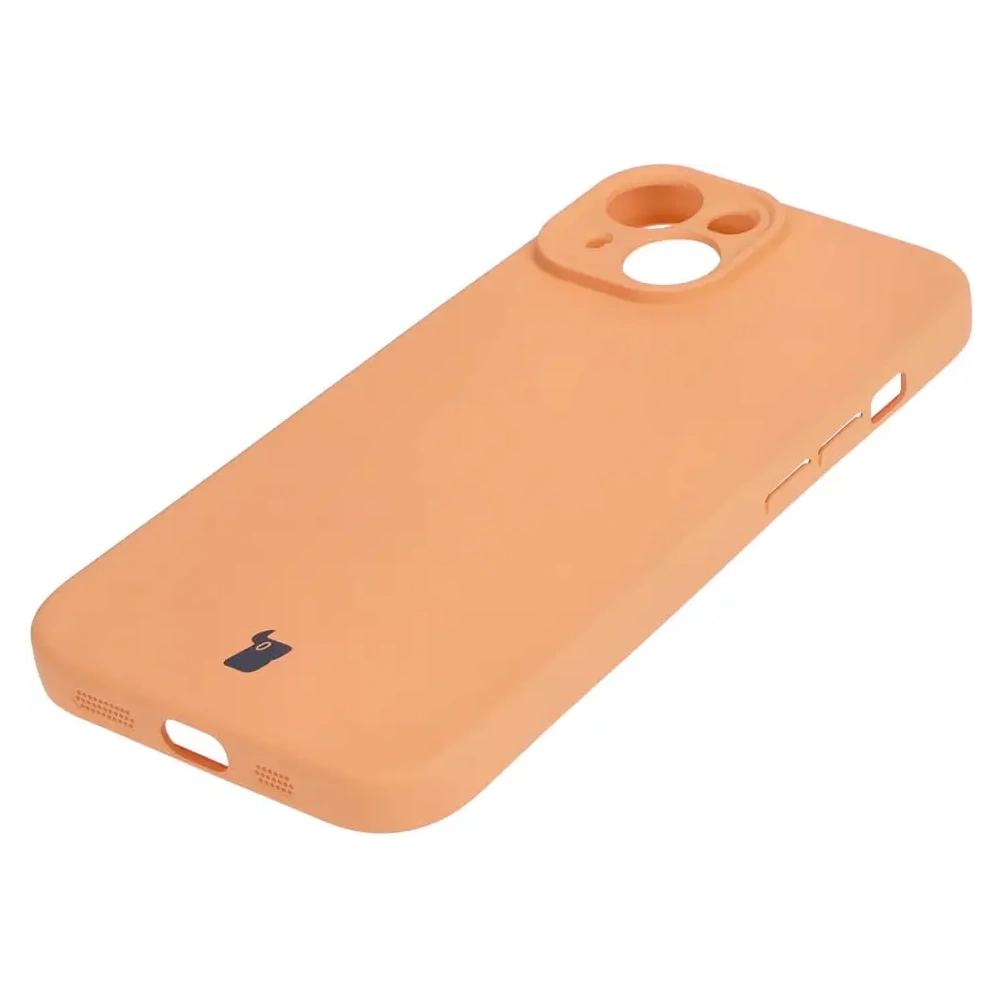 Etui Bizon Case Silicone do Apple iPhone 15 pomarańczowe