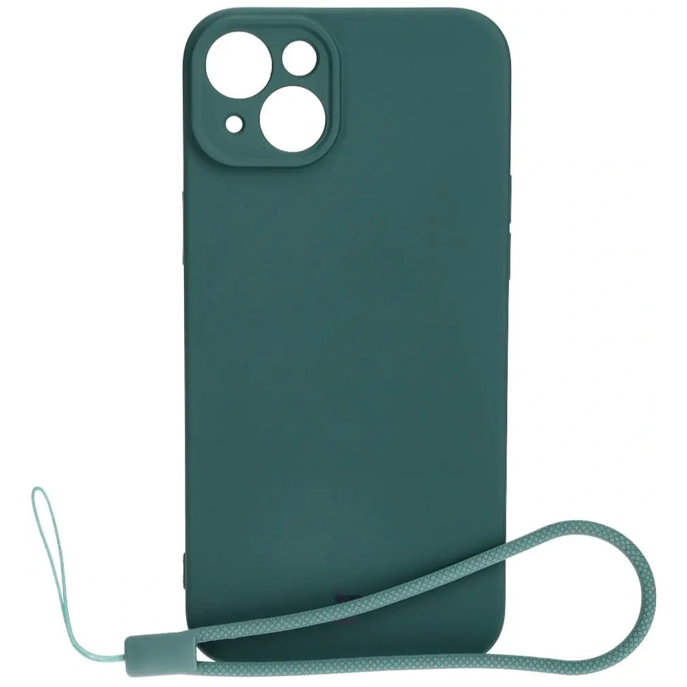 Etui Bizon Case Silicone do Apple iPhone 15 Plus ciemnozielone