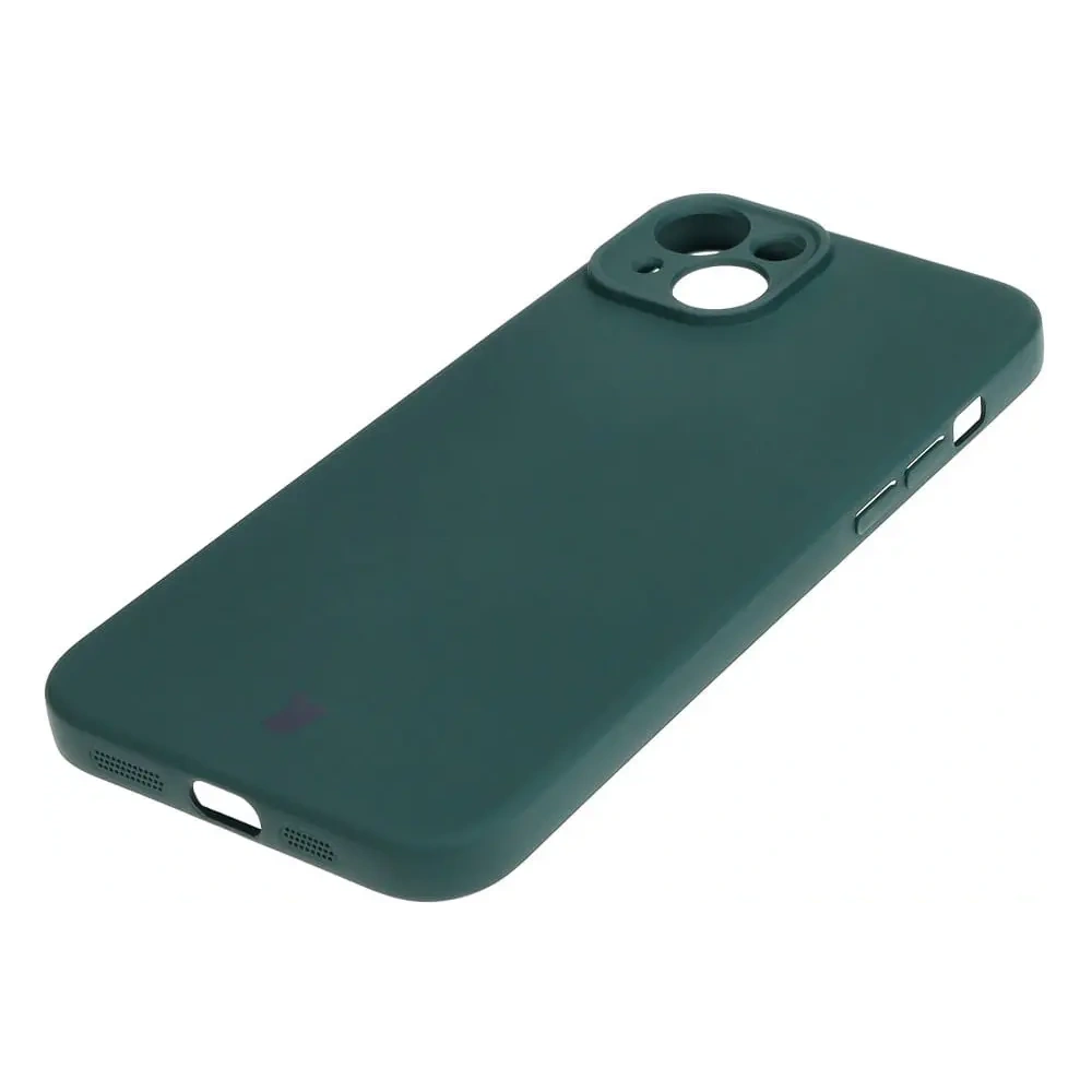 Etui Bizon Case Silicone do Apple iPhone 15 Plus ciemnozielone