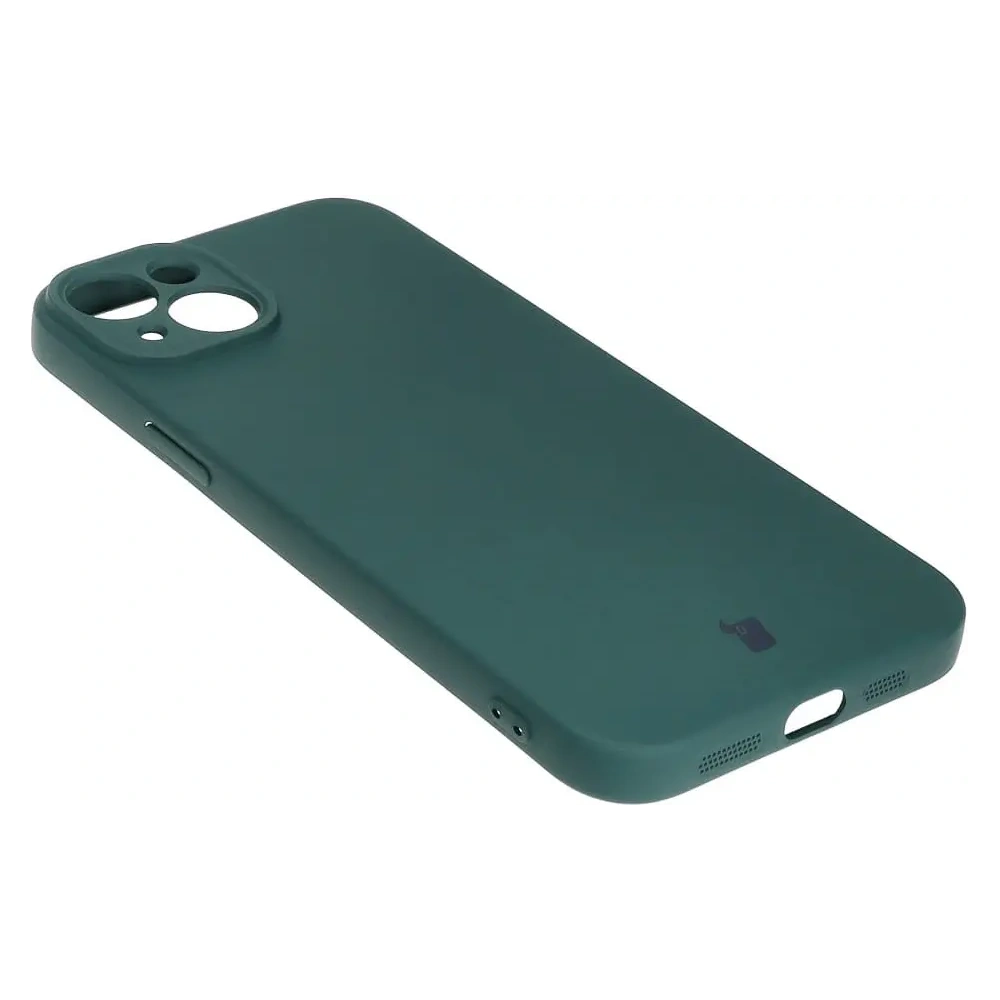Etui Bizon Case Silicone do Apple iPhone 15 Plus ciemnozielone