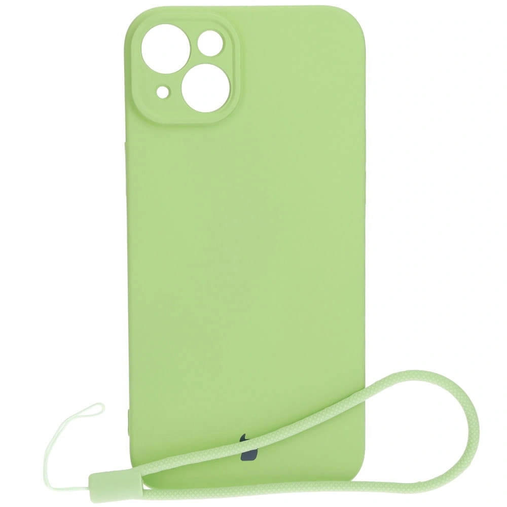 Etui Bizon Case Silicone do Apple iPhone 15 Plus jasnozielone