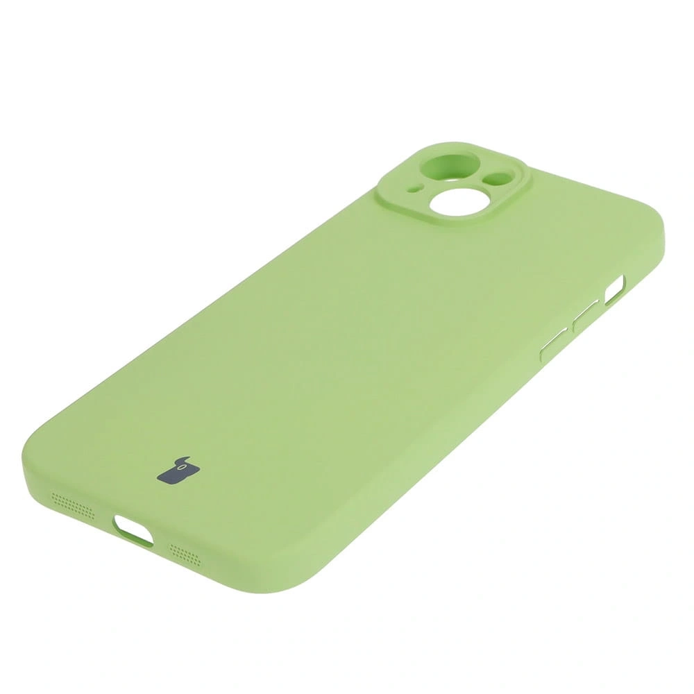 Etui Bizon Case Silicone do Apple iPhone 15 Plus jasnozielone