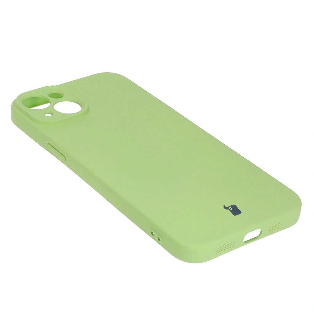 Etui Bizon Case Silicone do Apple iPhone 15 Plus jasnozielone