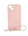 Etui Bizon Case Silicone do Apple iPhone 15 Plus jasnoróżowe