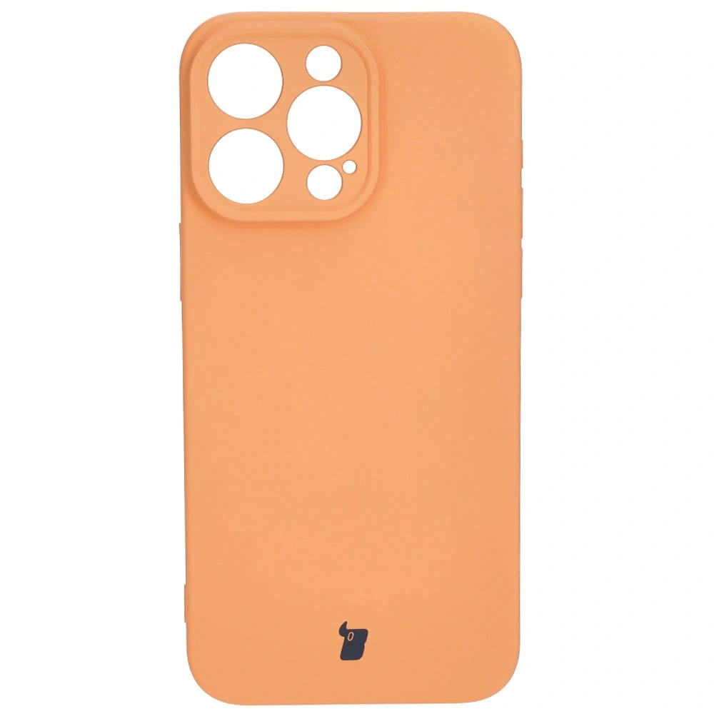 Etui Bizon Case Silicone do Apple iPhone 15 Pro Max pomarańczowe