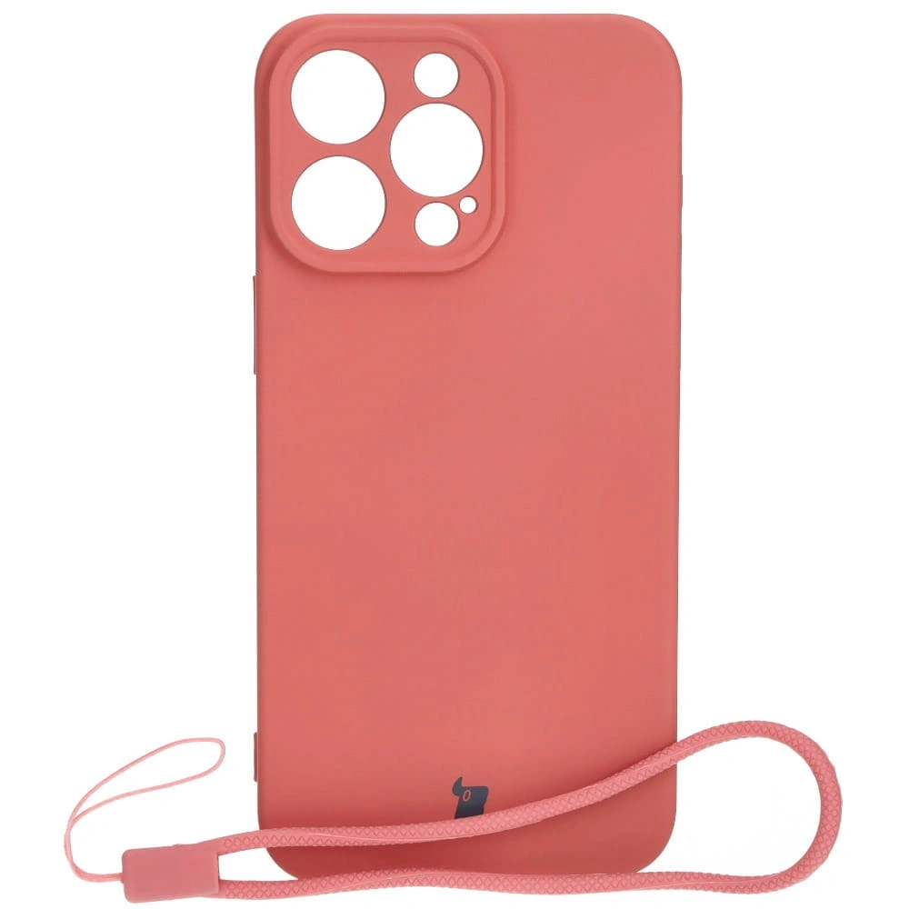 Etui Bizon Case Silicone do Apple iPhone 15 Pro Max brudny róż