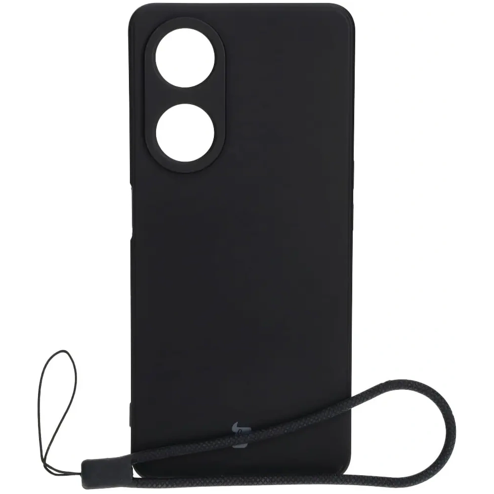 Etui Bizon Case Silicone Sq do Oppo A98 5G czarne