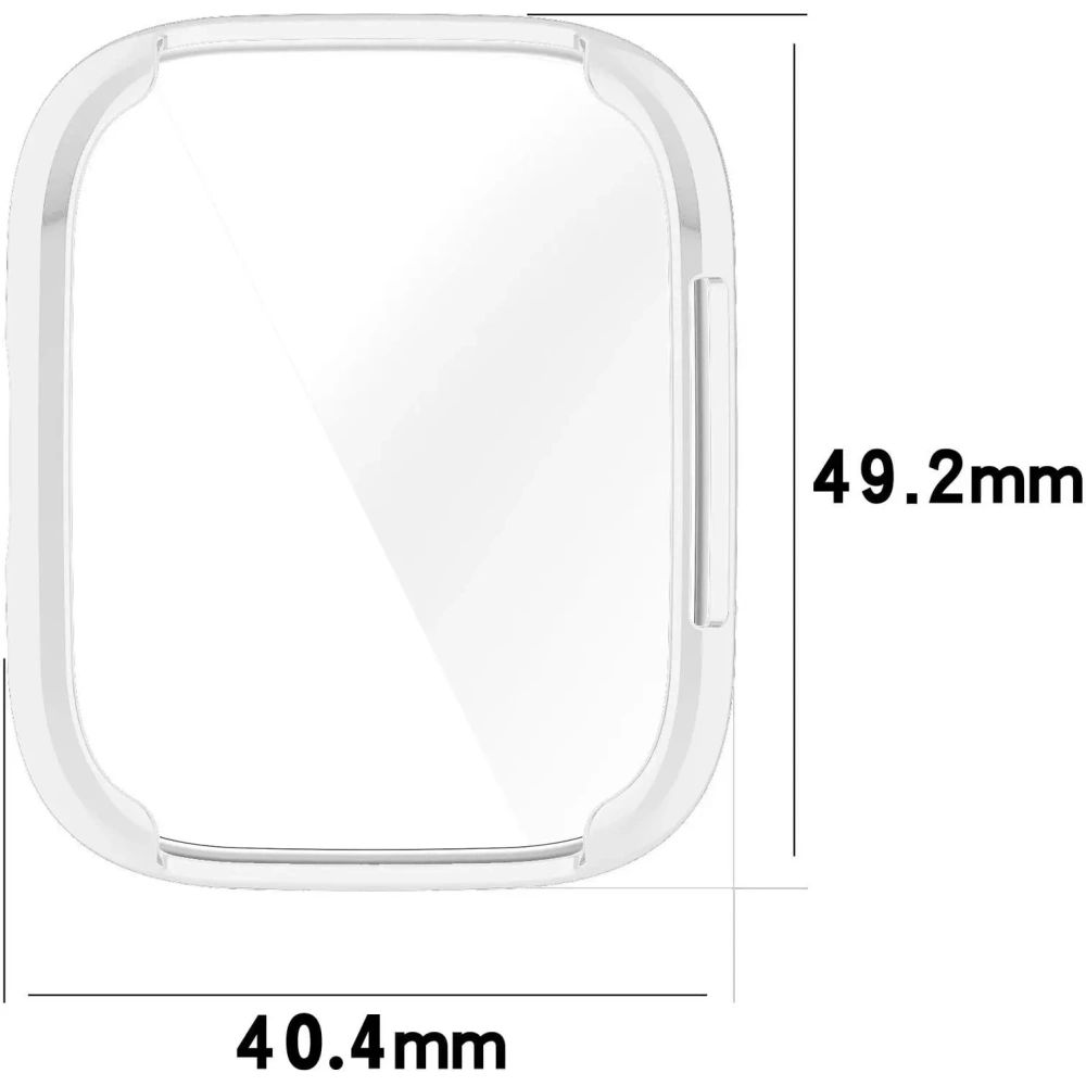 Etui z osłoną ekranu Bizon Case Watch Felipe do Xiaomi Redmi Watch 3 Active przezroczyste