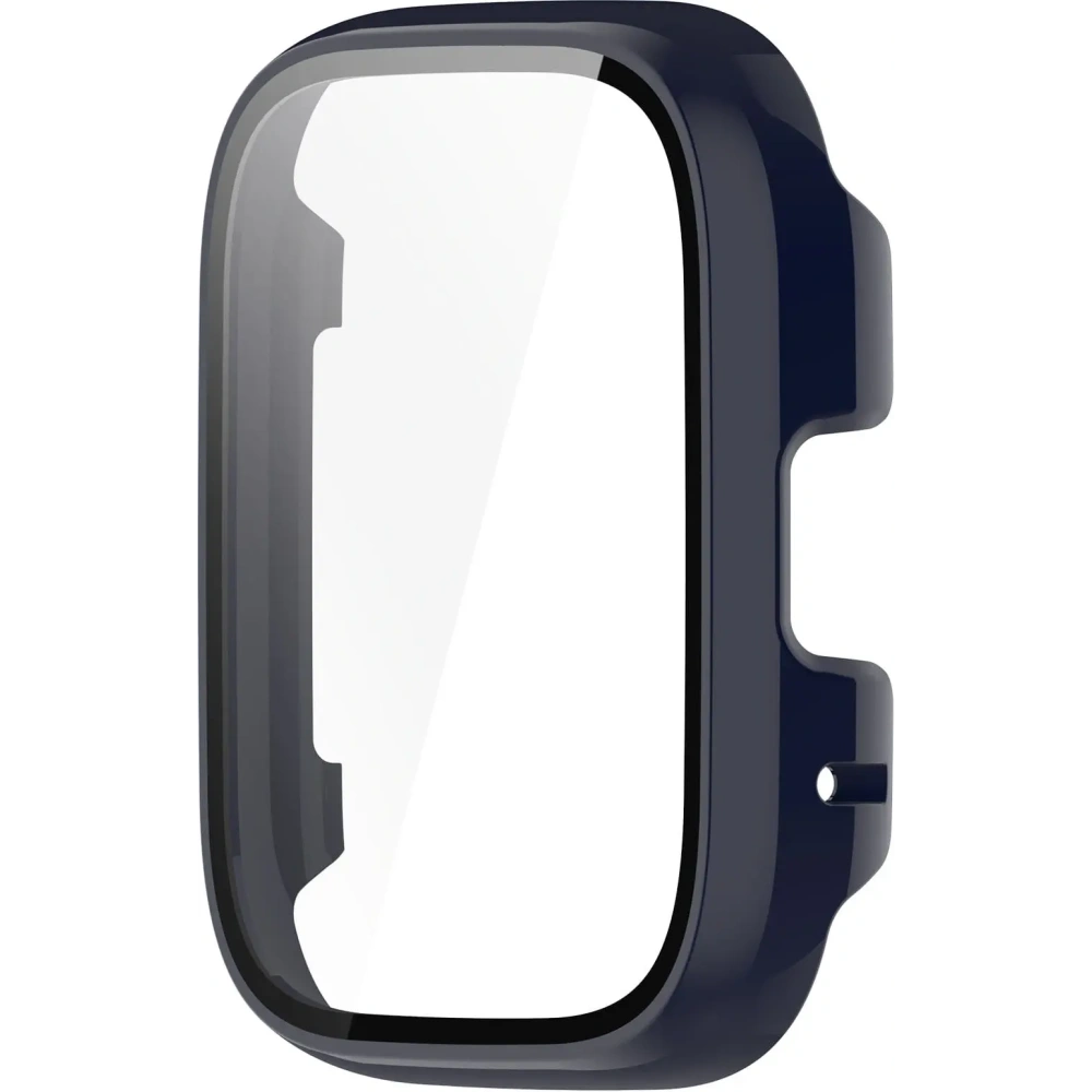 Etui Bizon Case+Glass Watch do Xiaomi Redmi Watch 3 Active niebieskie