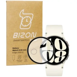 Kup Bizon Glass Watch Edge Hybrid Samsung Galaxy Watch 6 40mm negru - BIZ3136 - {ean13} - Sklep Home Screen
