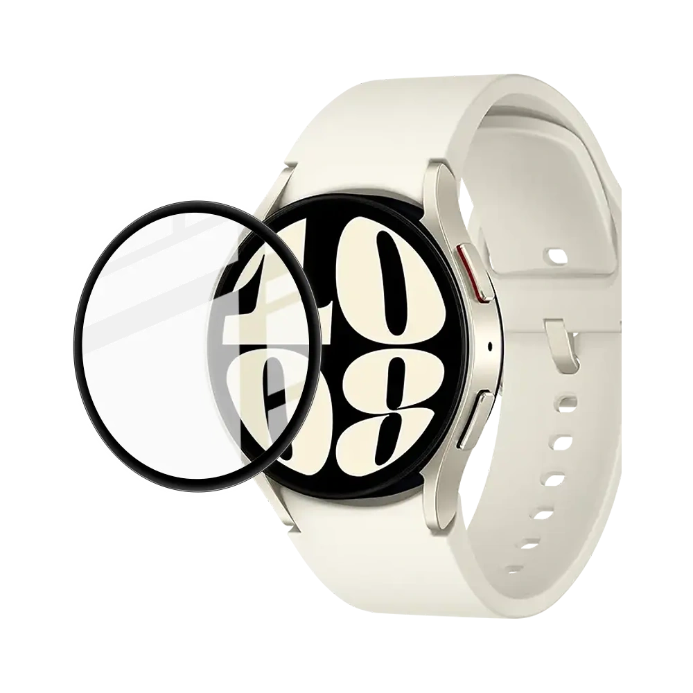 Szkło hybrydowe Bizon Glass Watch Edge Hybrid do Samsung Galaxy Watch 6 40mm czarne