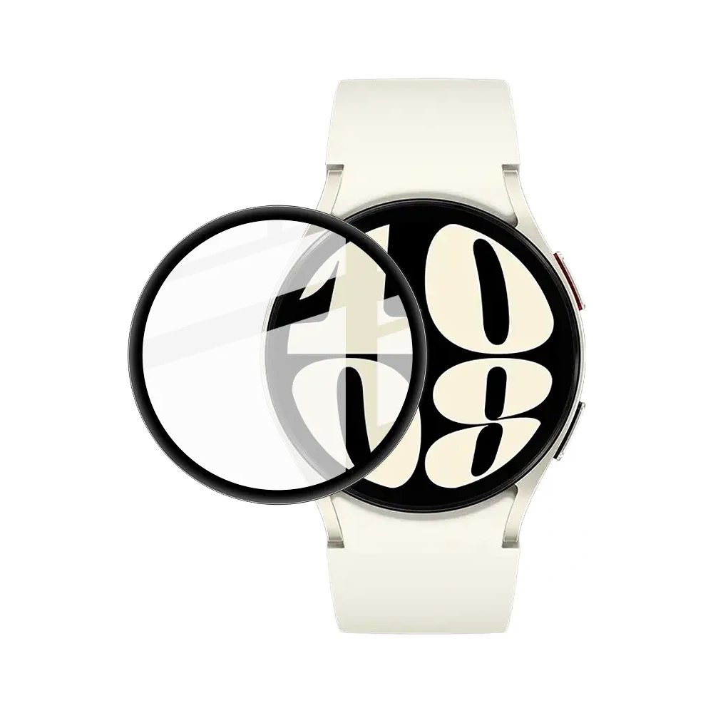 Szkło hybrydowe Bizon Glass Watch Edge Hybrid do Samsung Galaxy Watch 6 40mm czarne