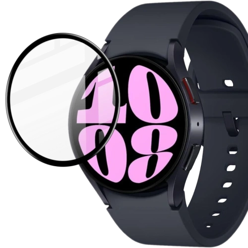 Kup Szkło hybrydowe Bizon Glass Watch Edge Hybrid do Samsung Galaxy Watch 6 44mm czarne - BIZ3137 - {ean13} - Sklep Home Screen