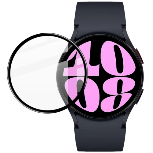 Kup Szkło hybrydowe Bizon Glass Watch Edge Hybrid do Samsung Galaxy Watch 6 44mm czarne - BIZ3137 - {ean13} - Sklep Home Screen
