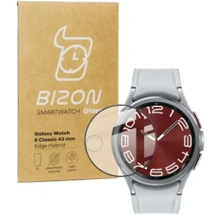 Kup Bizon Glass Watch Edge Hybrid Samsung Galaxy Watch 6 Classic 43mm negru - BIZ3138 - {ean13} - Sklep Home Screen
