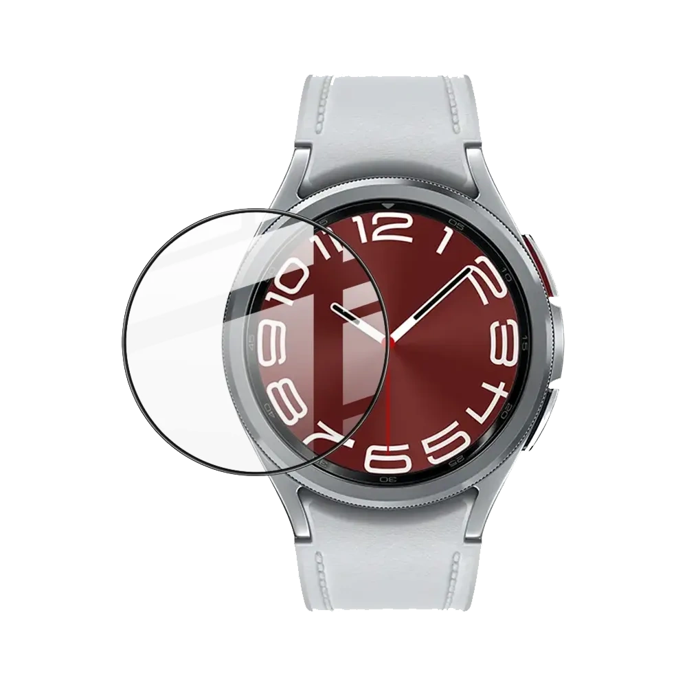 Szkło hybrydowe Bizon Glass Watch Edge Hybrid do Samsung Galaxy Watch 6 Classic 43mm czarne