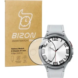 Buy Bizon Glass Watch Edge Hybrid Samsung Galaxy Watch 6 Classic 47 mm black - BIZ3139 - {ean13} - Home Screen Store Europe