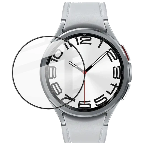 Kup Bizon Glas Uhr Edge Hybrid Samsung Galaxy Watch 6 Classic 47 mm schwarz - BIZ3139 - {ean13} - Sklep Home Screen
