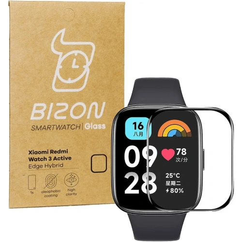 Kup Bizon Üveg Óra Edge Hybrid Redmi Óra 3 Aktív fekete - BIZ3144 - {ean13} - Sklep Home Screen