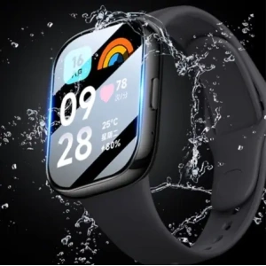 Hybirdní sklo Bizon Glass Watch Edge Hybrid pro Redmi Watch 3 Active černé