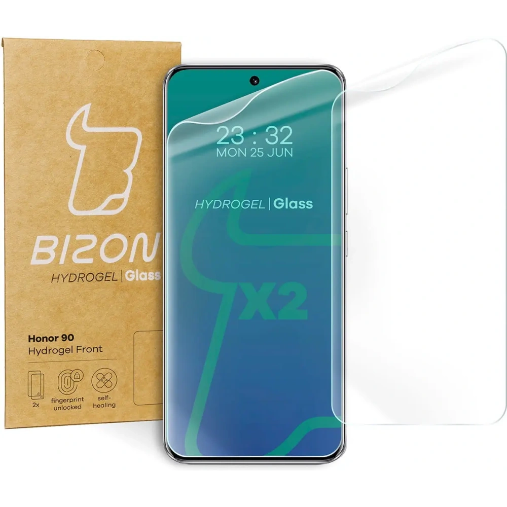 Folia hydrożelowa na ekran Bizon Glass Hydrogel Front do Honor 90 [2 PACK]