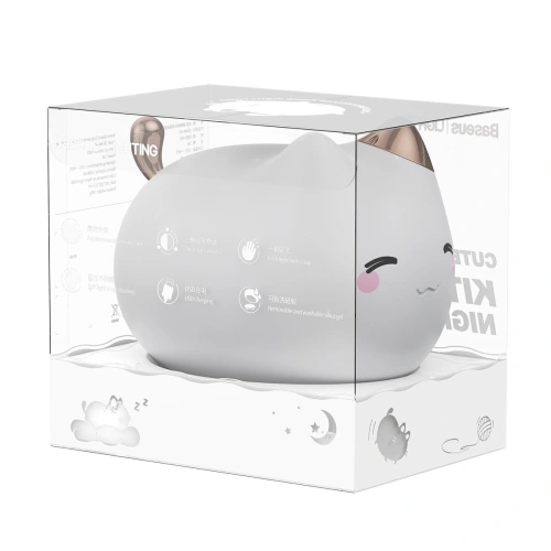 Buy Baseus Cute Series Night Lamp (cat) White - BSU1375WHT - {ean13} - Home Screen Store Europe