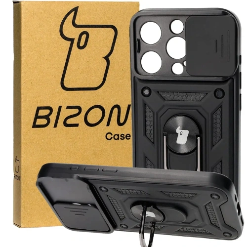 Kup Bizon Case CamShield Ring Apple iPhone 15 Pro schwarz - BIZ3147 - {ean13} - Sklep Home Screen