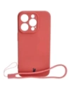 Bizon Case szilikon Apple iPhone 15 Pro piszkos rózsaszín