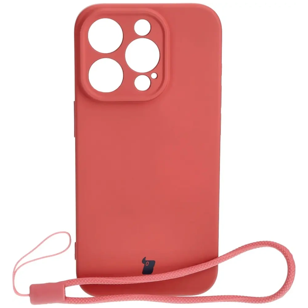 Etui Bizon Case Silicone do Apple iPhone 15 Pro brudny róż